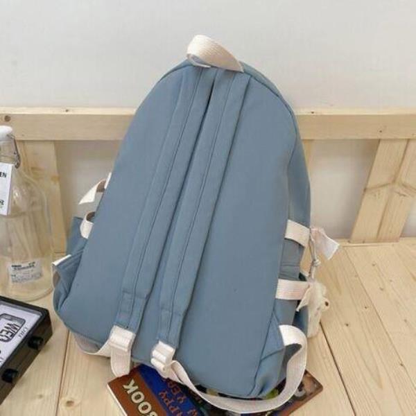 Ulzzang Casual Waterproof Multi Pockets School Backpack