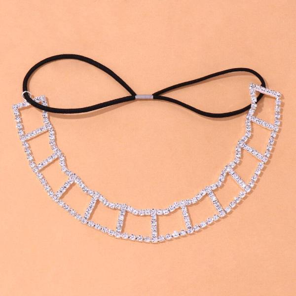 1 Pc Elastic Grids Rhinestone Thigh Chain