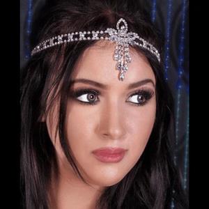 Gothic Rhinestone Forehead Hair Chain