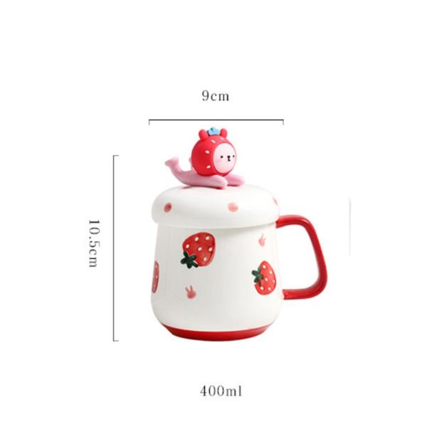 3D Cartoon Animal Phone Holder Lid Ceramic Mug