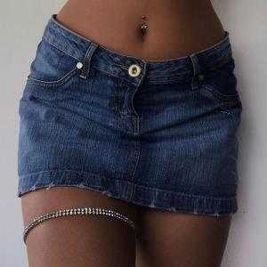 Simple Rhinestone Thigh Chain