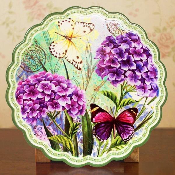 Garden Flower Large Ceramic Absorbent Coaster 