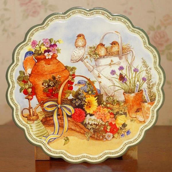 Garden Flower Large Ceramic Absorbent Coaster 