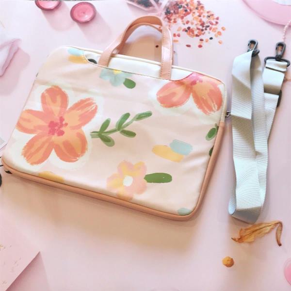 13.3 Inch Flower Print Shockproof Laptop Bag