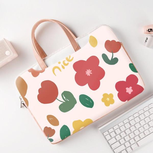 13.3 Inch Flower Print Shockproof Laptop Bag