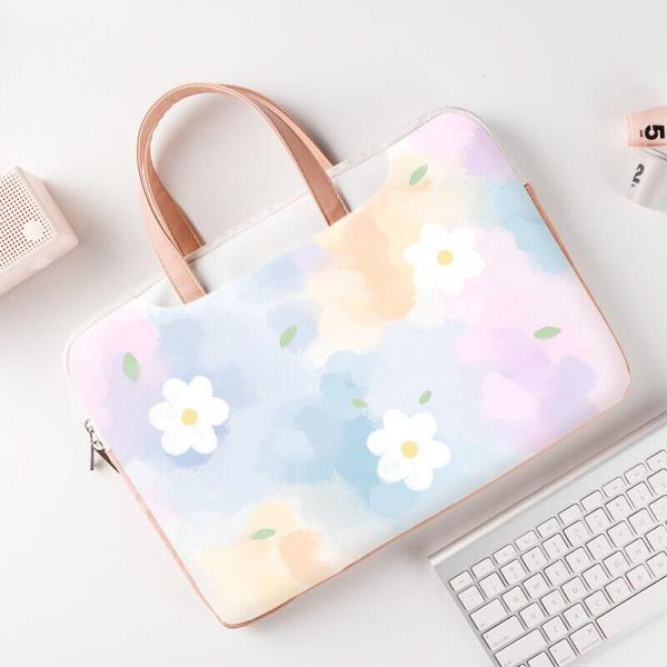 13.3 Inch Flower Print Shockproof Laptop Bag