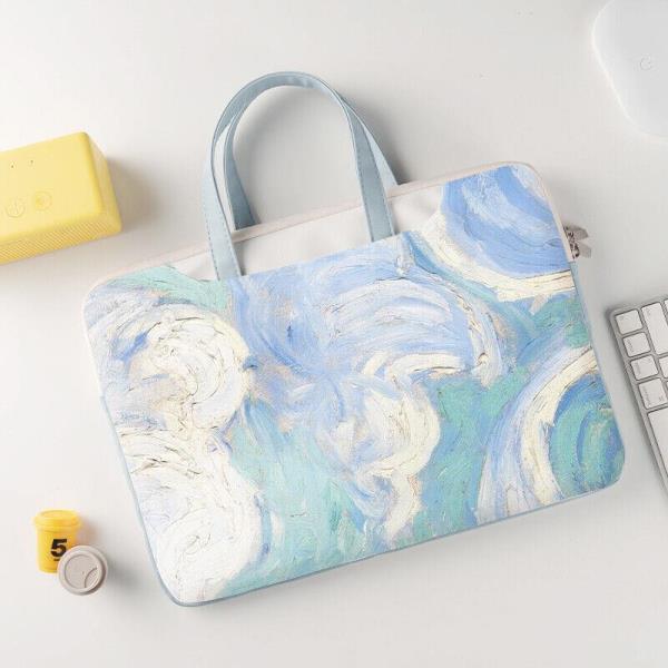 13.3 Inch Flower Print Shockproof Laptop Bag