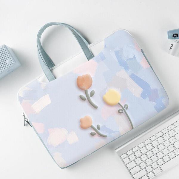 13.3 Inch Flower Print Shockproof Laptop Bag