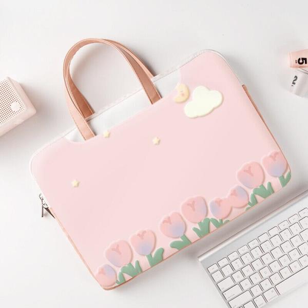 13.3 Inch Flower Print Shockproof Laptop Bag