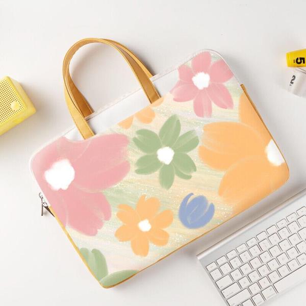 13.3 Inch Flower Print Shockproof Laptop Bag