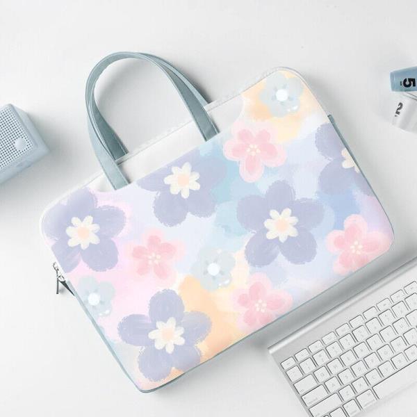 13.3 Inch Flower Print Shockproof Laptop Bag