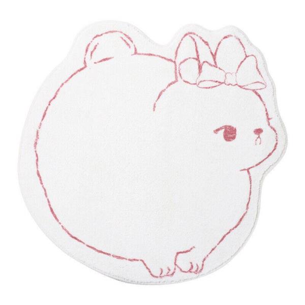 Big Cartoon Rabbit Floor Rug