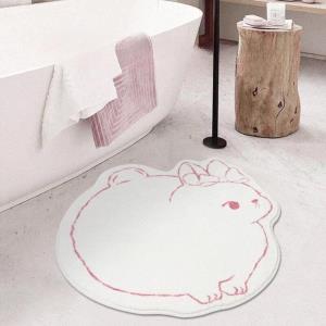 Big Cartoon Rabbit Floor Rug