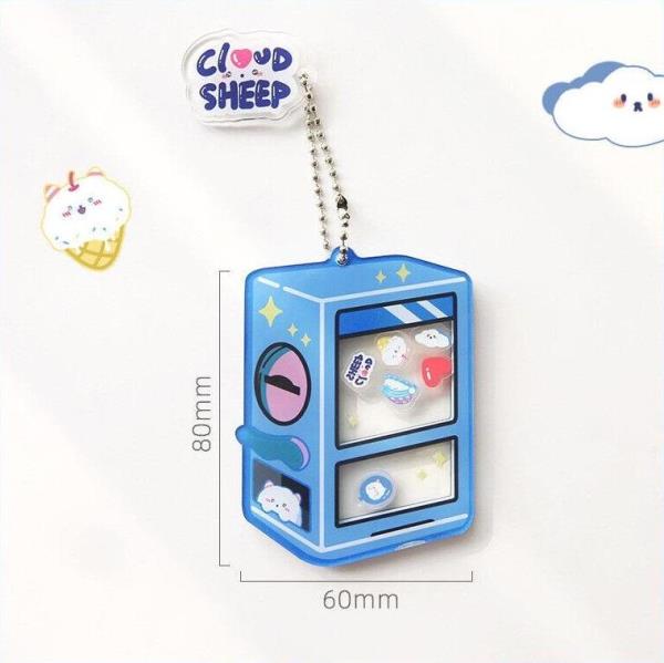 Creative Cartoon Shaking Rocking Drifting Block Keyring