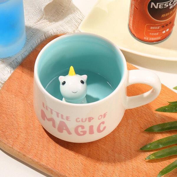 350 ML Creative 3D Figurine Ceramic Cup