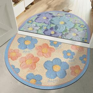 Flower Soft Diatom Mud Anti Slip Quick Drying Bathroom Mat