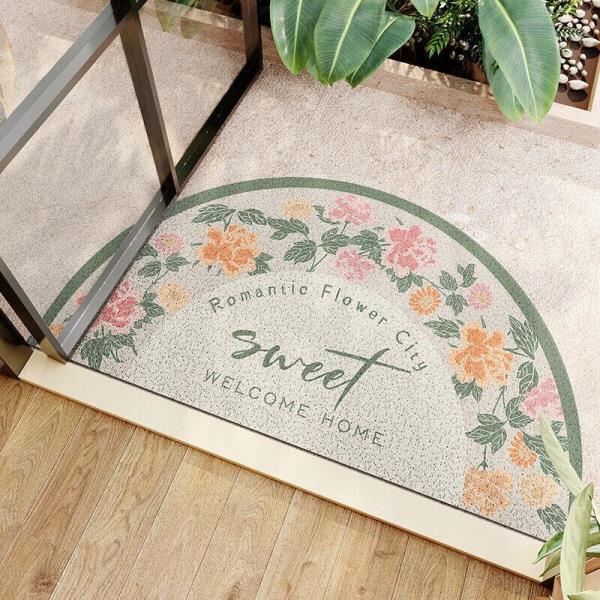 Flower Mud Scraper Microfibre Anti Slippery Doormat