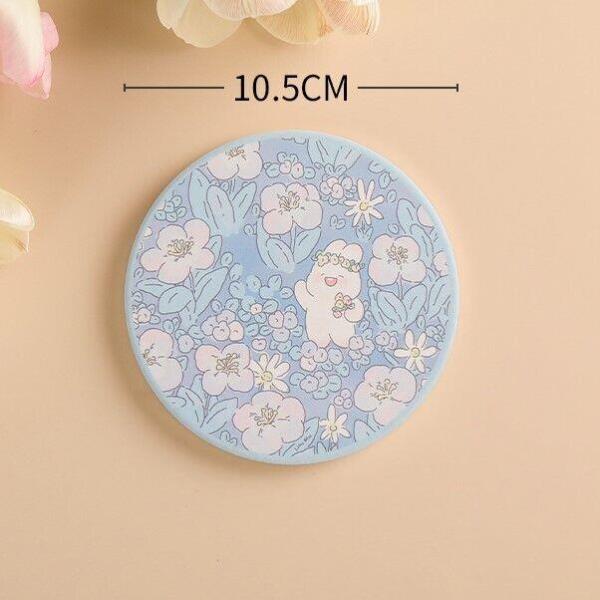 Heat Resistance Anti Slippery Cartoon Ceramic Absorbent Coasters