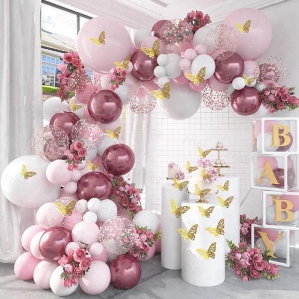 Daisy Flower Birthday Party Latex Foil Balloons