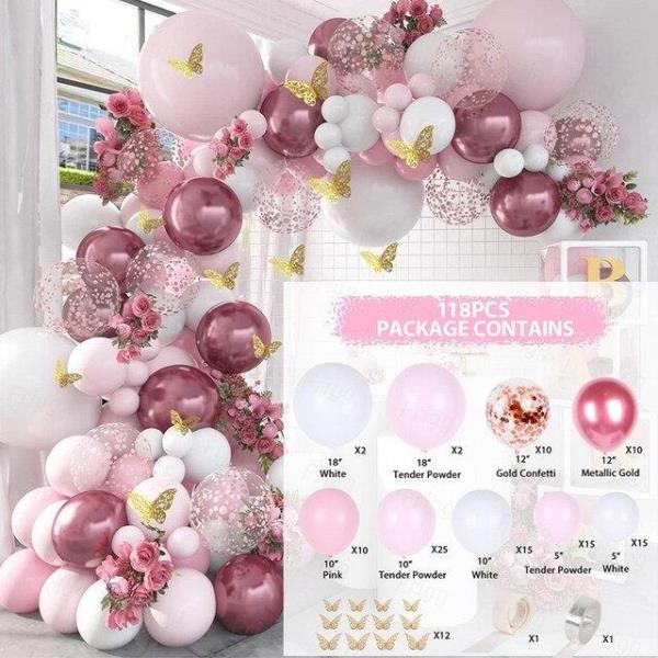 Daisy Flower Birthday Party Latex Foil Balloons