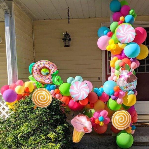 Donut Ice Cream Birthday Party Latex Balloons