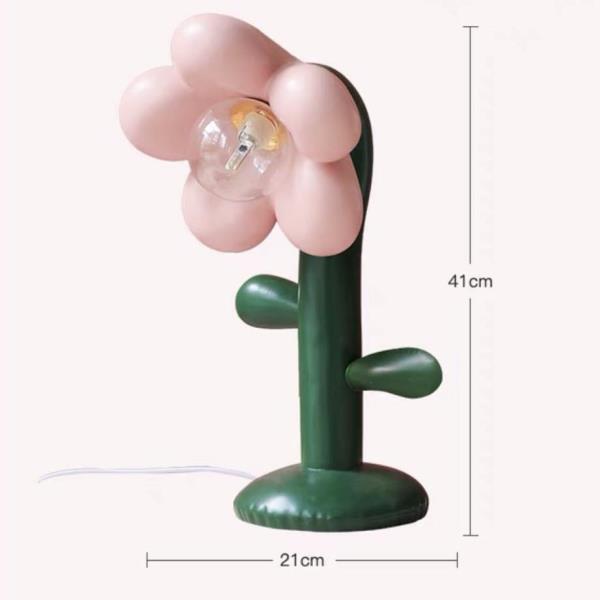 Luxury LED USB Flower Bedside Table Lamp