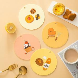 4 Cartoon Silicon Insulated Anti Slippery Coasters