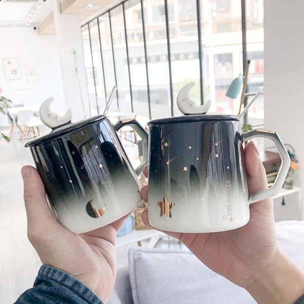 Starry Sky Gold Coffee Ceramic Mug