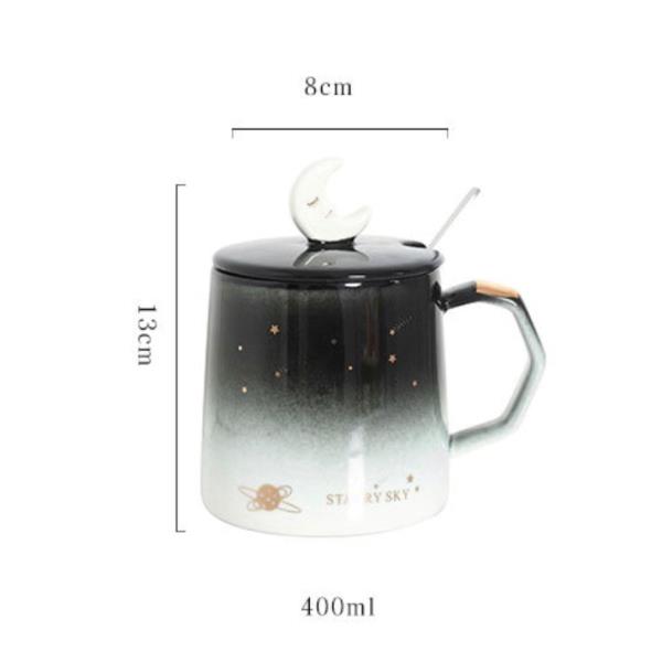 Starry Sky Gold Coffee Ceramic Mug