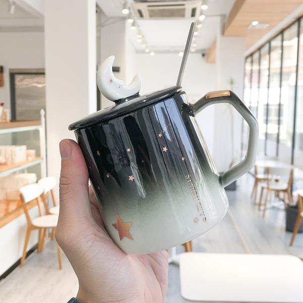 Starry Sky Gold Coffee Ceramic Mug