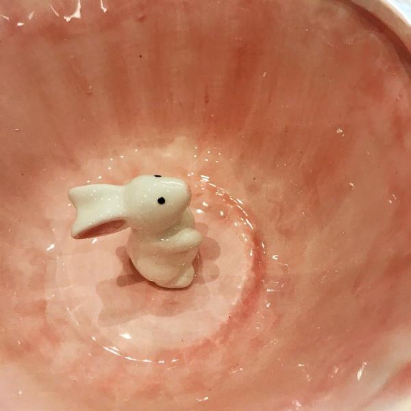 3D Cartoon Bunny Rabbit Ceramic Bowl