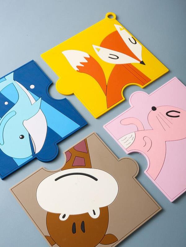 Cartoon Animal Anti Slippery PVC Coaster