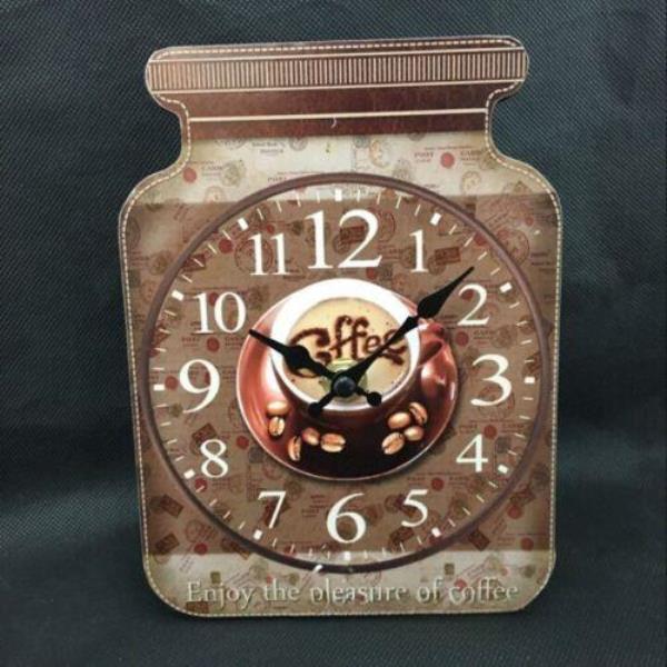 Retro Vintage Drifting Bottle Wooden Hanging Wall Clock