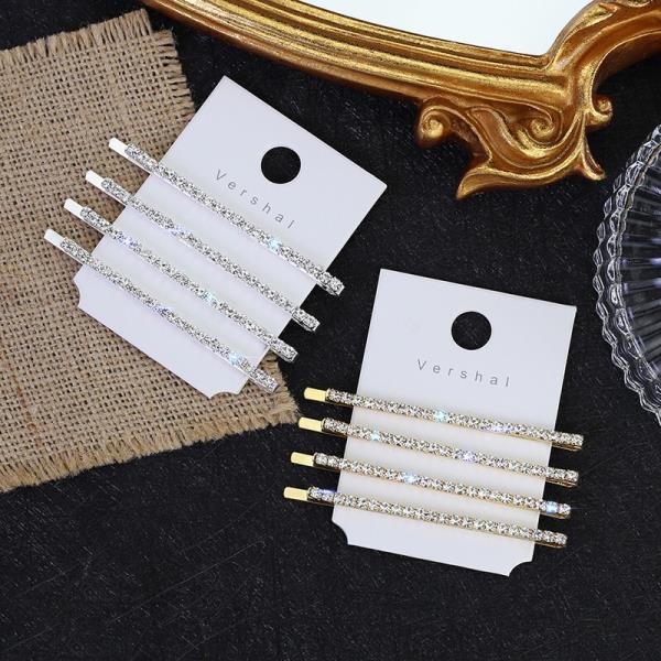 4 Pcs Full Crystal Hair Pin Set