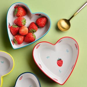 Ceramic Fruit Bowl Spoon Set