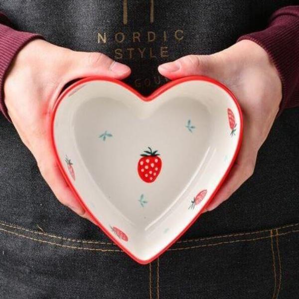 Heat Resistance Heart Ceramic Bowl