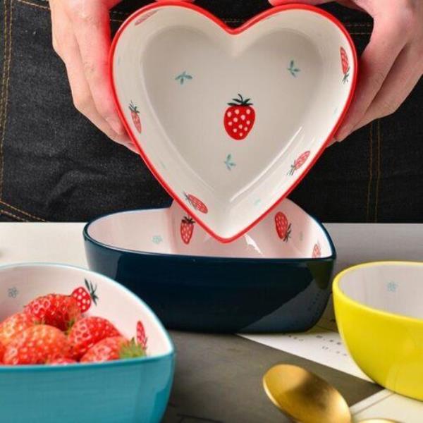 Heat Resistance Heart Ceramic Bowl