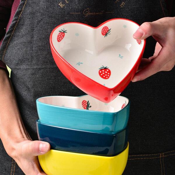 Heat Resistance Heart Ceramic Bowl