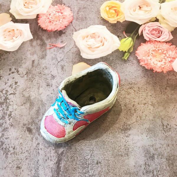 Cement Sport Shoe Succulent Flower Plant Pot