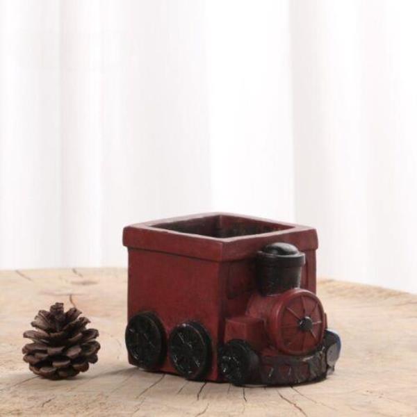 Retro Bus Train Garden Succulent Flower Plant Pot