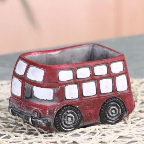 Retro Bus Train Garden Succulent Flower Plant Pot