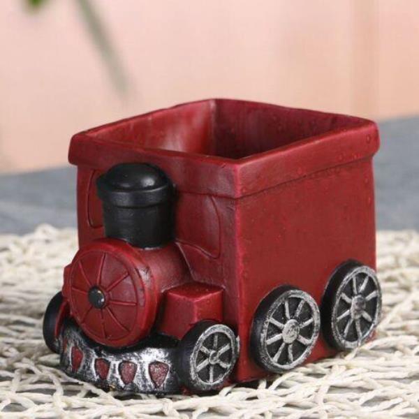 Retro Bus Train Garden Succulent Flower Plant Pot