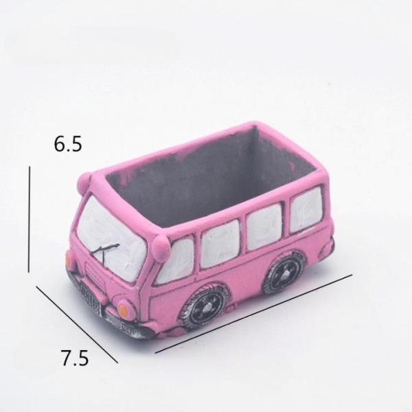 Retro Bus Train Garden Succulent Flower Plant Pot