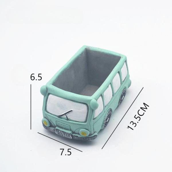 Retro Bus Train Garden Succulent Flower Plant Pot