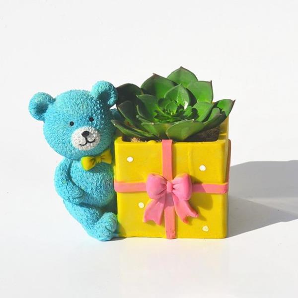 Cartoon Bear Desk Succulent Flower Plant Pot