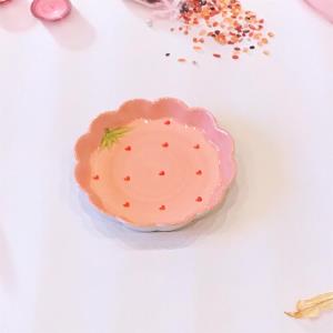 Heat Resistance Pink Heart Baking Plate