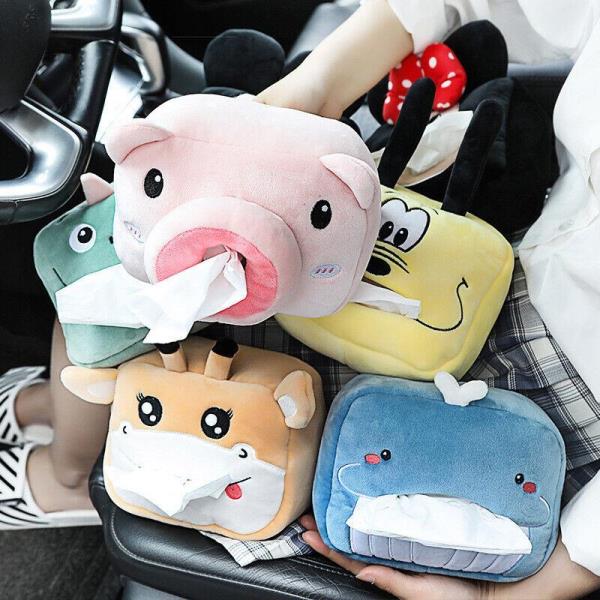 Kawaii Plush Animal Paper Tissue Box