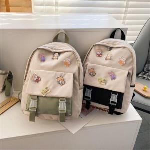 Retro Light Waterproof Double Layer School Backpack