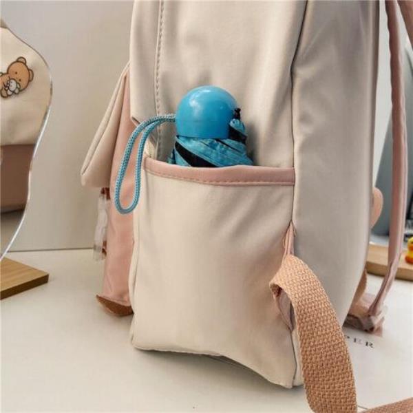 Ulzzang Durable Preppy Multi Pockets School Backpack