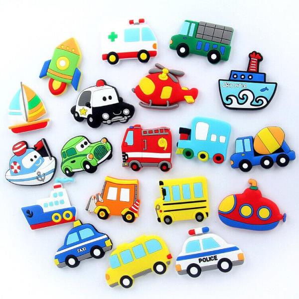 8 Cartoon Kids Educational Soft Fridge Magnets